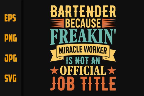 Bartender Quotes Design Vector Review