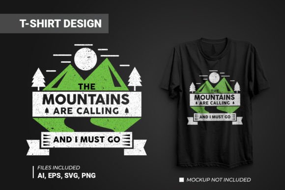 Mountains Are Calling Vector Design Review