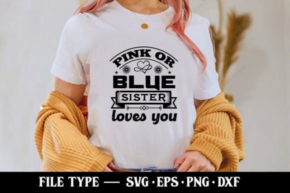 Pink or Blue Sister Loves You Embroidery Review