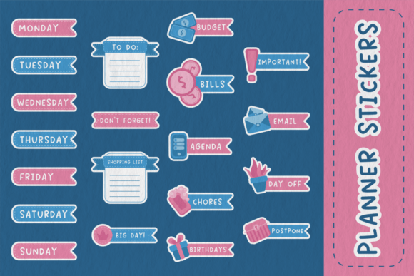Planner Stickers Set Review for Embroidery Projects